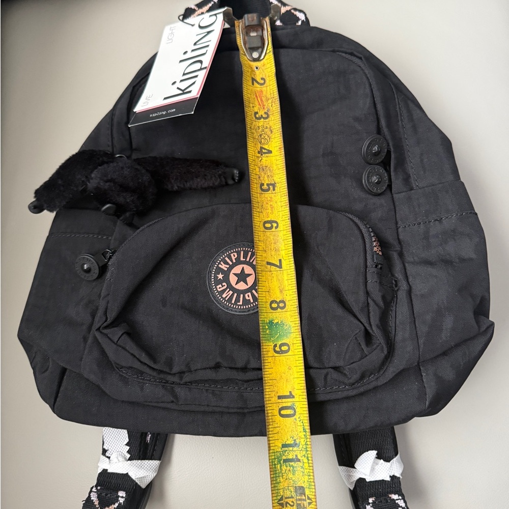 Kipling Black Backpack with Keychain - Picture 6 of 6